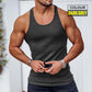 Men's Solid Athletic Tank Top