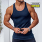 Men's Solid Athletic Tank Top