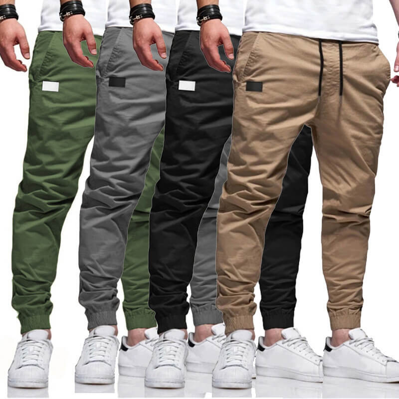 Men's Causal Joggers Drawstring Elastic Pants