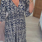 🔥Hot Sale - 49% OFF🔥Bohemian Casual Print V-neck Long Dress