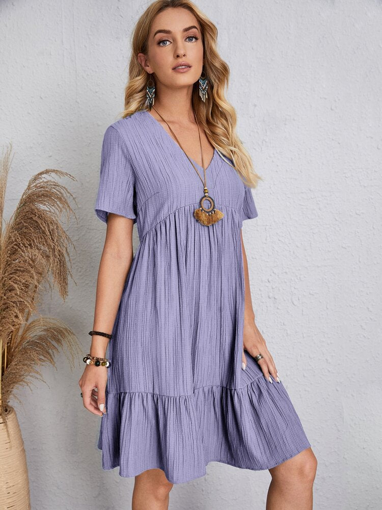 💃Loose casual tie waist flowy dress👚Buy 2 Free Shipping & 20% OFF Extra