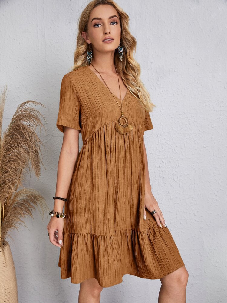 💃Loose casual tie waist flowy dress👚Buy 2 Free Shipping & 20% OFF Extra