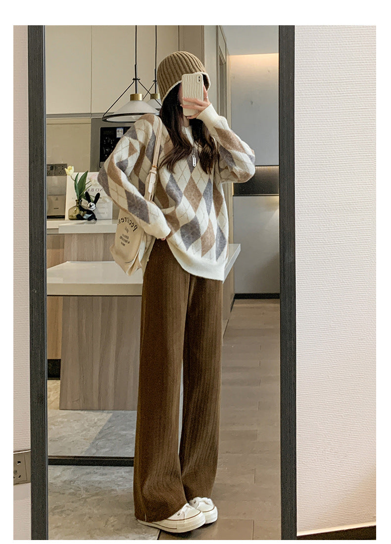 WINTER PROMOTION?Women's thickened warm wide leg pants