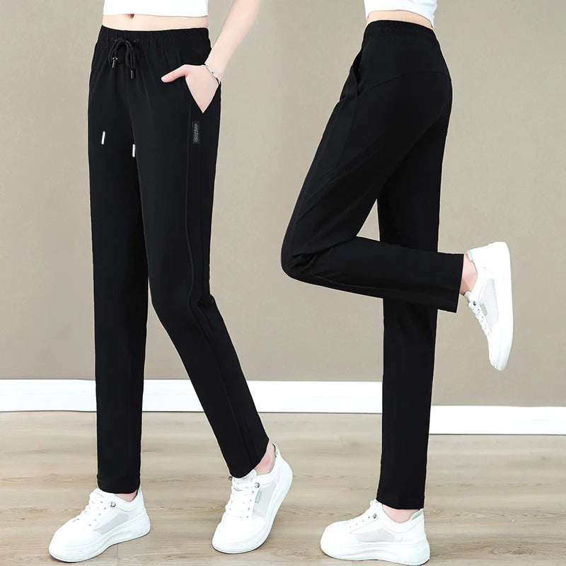nsendm Female Pants Adult Casual Work Pants Women Womens Sweatpants Baggy  Cotton Casual Joggers High Stretchy Business Casual Pants for(White, XXL)
