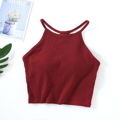 Women's Crop 3-Pack Washed Seamless Rib-Knit Camisole Crop Tank Tops