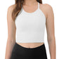 Women's Crop 3-Pack Washed Seamless Rib-Knit Camisole Crop Tank Tops