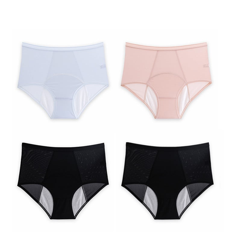 🔥Hot Sale🔥High Waist Leak Proof Ice Silk Panties Plus Size