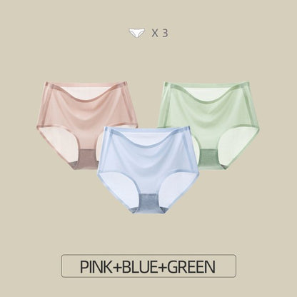 Ultra thin non-marking ice silk panties