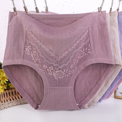 Plus Size LeakProof Lace Cotton Panties 6XL