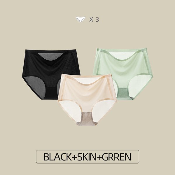 Ultra thin non-marking ice silk panties