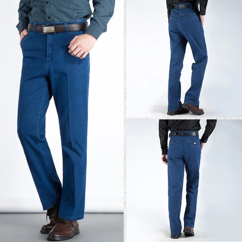 ✨2 Pcs Get 10%OFF Extra & Free Shipping✨Men's High Waist Straight Cut Jeans