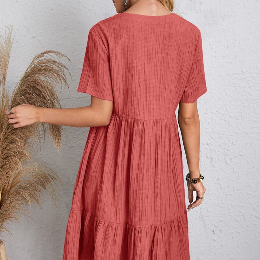 💃Loose casual tie waist flowy dress👚Buy 2 Free Shipping & 20% OFF Extra