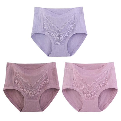 Plus Size LeakProof Lace Cotton Panties 6XL