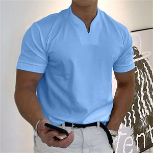 🌈2023 Men Gentlemans Business Short Sleeve Fitness T-shirt🌸Buy 2 free shipping & Get 10% Off extra Auto🌸