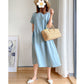 Japanese Style Linen Cotton Dress