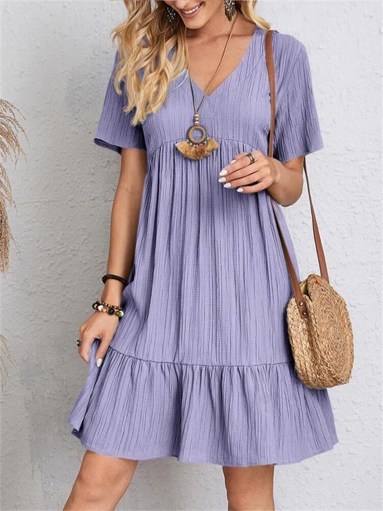 💃Loose casual tie waist flowy dress👚Buy 2 Free Shipping & 20% OFF Extra