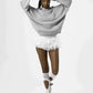 S Embossing Knitting Hoodies