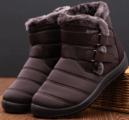 Womens Waterproof Snow Boots Winter Shoes With Warm Plush Fleece Lined Ankle Booties