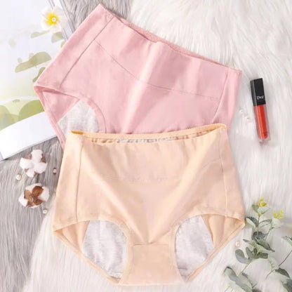 🔥 High-waisted high-waisted underwear in antibacterial and anti-drip physiological cotton