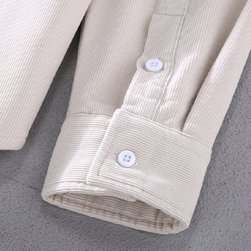 Corduroy Thickened Warm Long Sleeve Shirt