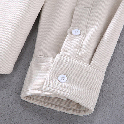 Corduroy Thickened Warm Long Sleeve Shirt