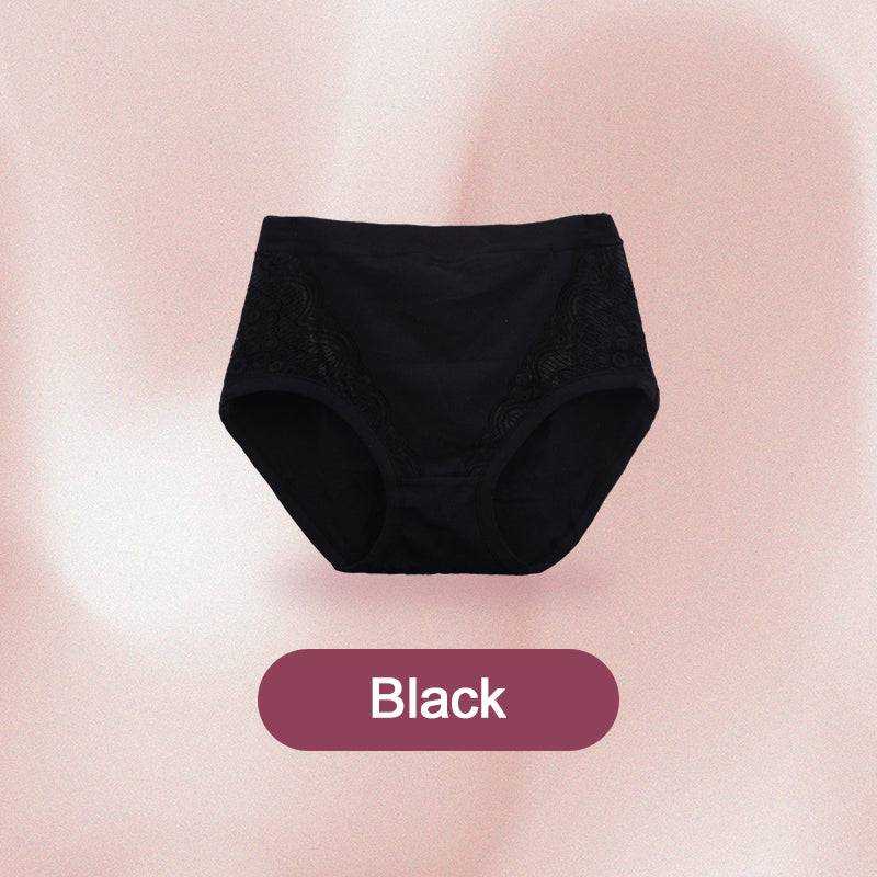 Plus Size High Waist Leak Proof Cotton Panties