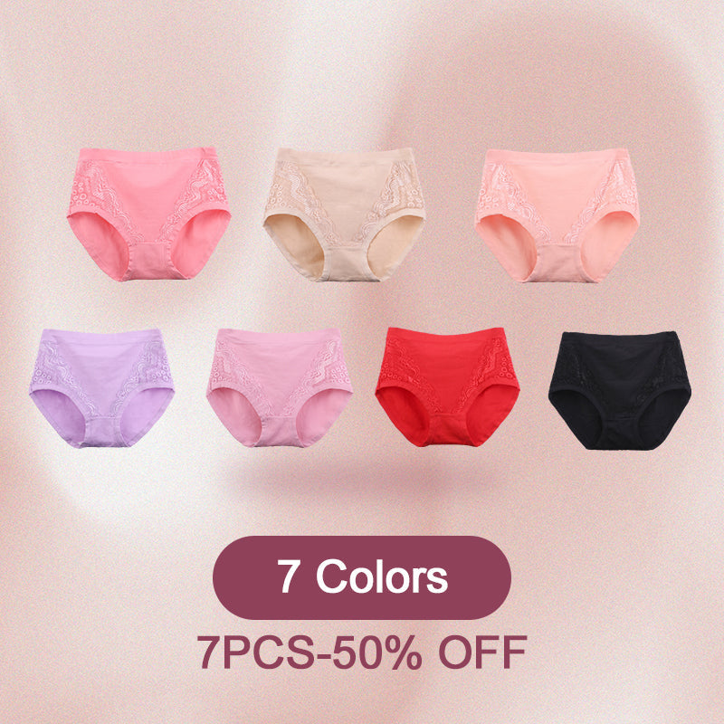 Plus Size High Waist Leak Proof Cotton Panties