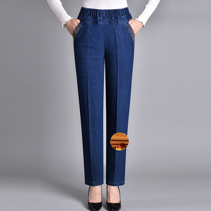 ✨2 Pcs Get 10%OFF Extra & Free Shipping✨Women's Side-Pocket Full Elastic Waist Jeans