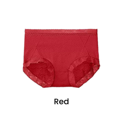 🌸Women's Plus Size Lace High Waist Soft Elastic Panties